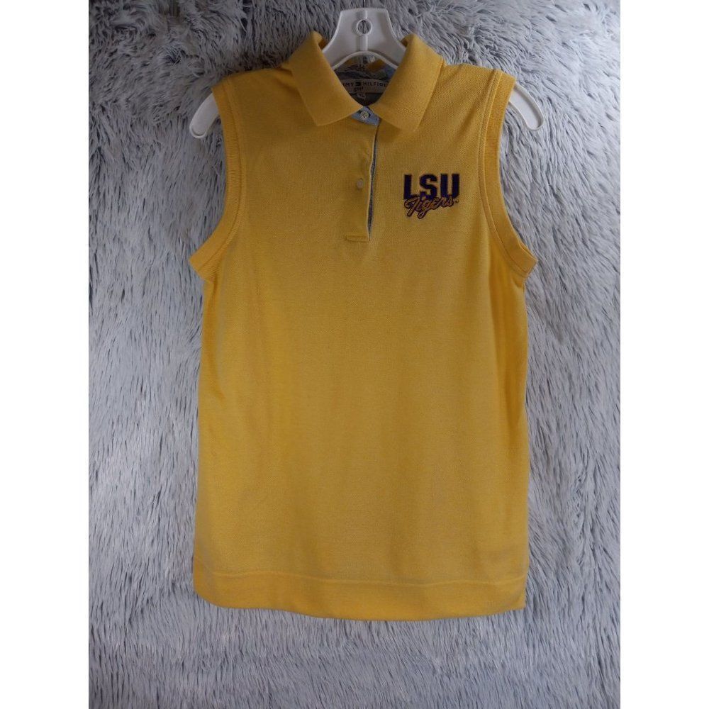 Tommy Hilfiger Yellow LSU Sleeveless Polo